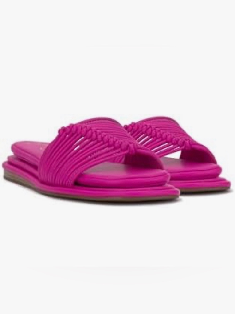 NWT-Jessica Simpson Hot Pink Braided Slide Sandals
